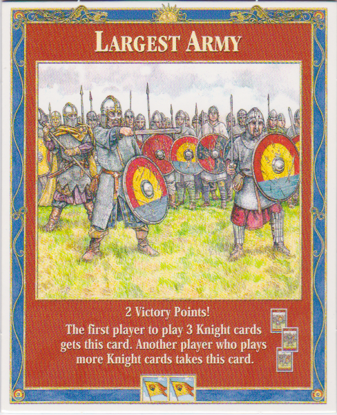 Largest Army Card
